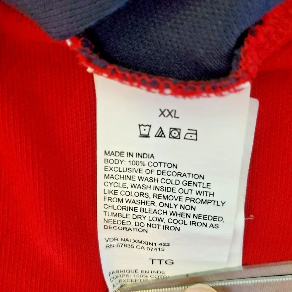 Vintage 90s‎ Nautica Polo Shirt Men XXL Colorblock Striped Sailing Logo Blue Red